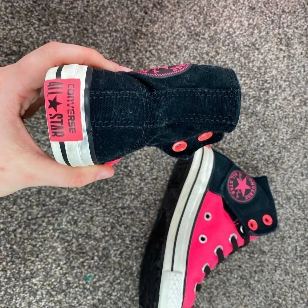 Converse All Star High Top Hot Pink Girls 13